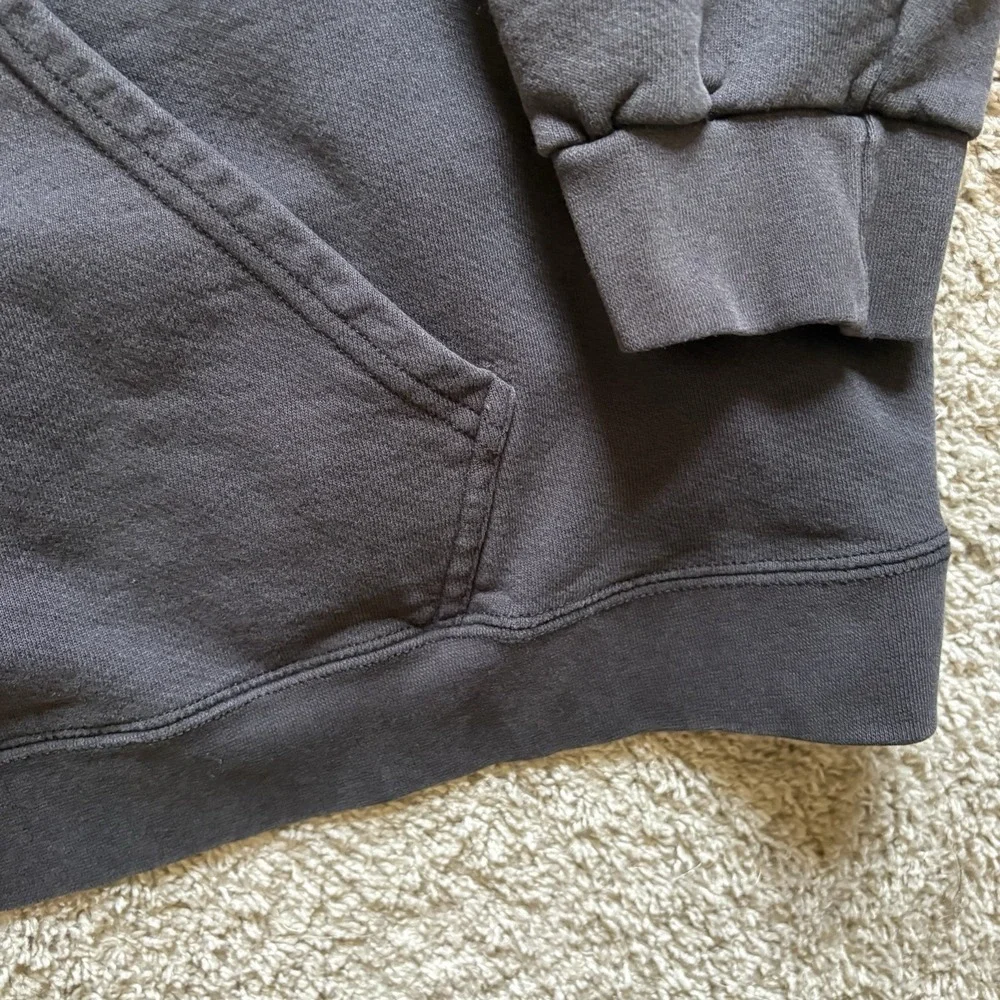 Vtg Nike Center Swoosh Hoodie Mens 2XL Black Pullover Faded‎ Travis Scott 90's